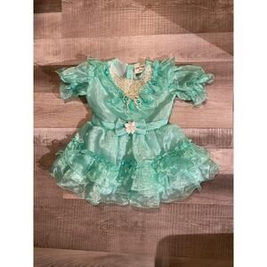Vintage Tip Top Kids Princess Pageant Dress Seafoam 24M